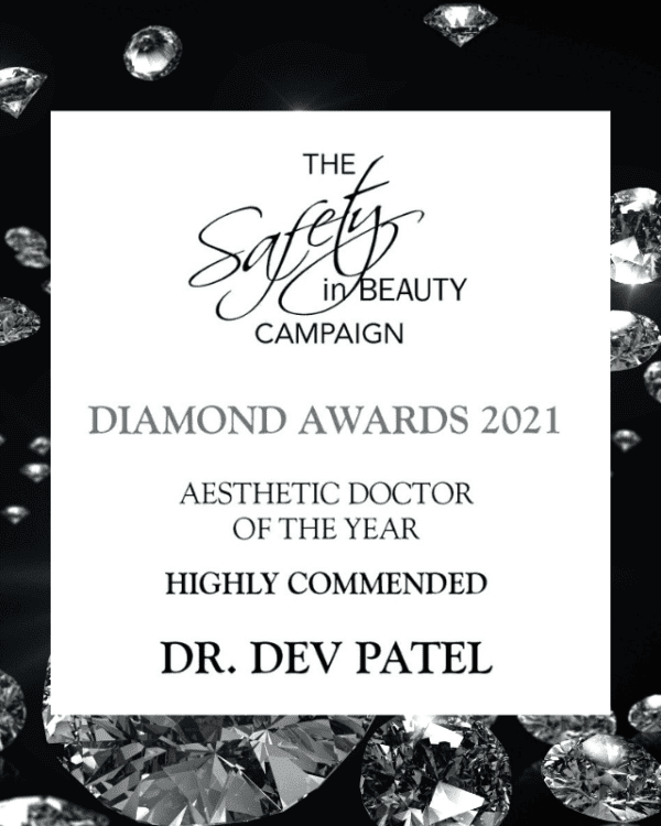 Dr Dev Patel, a winner at the Safety in Beauty Awards 2021