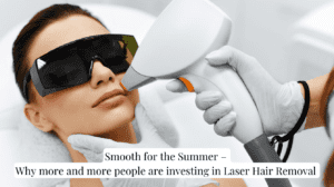 a woman having laser hair removal treatment